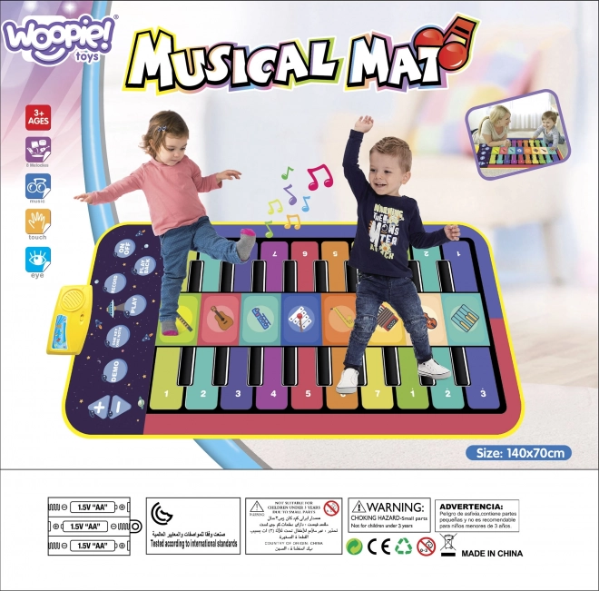 Tappetino interattivo musicale da ballo XXL WOOPIE