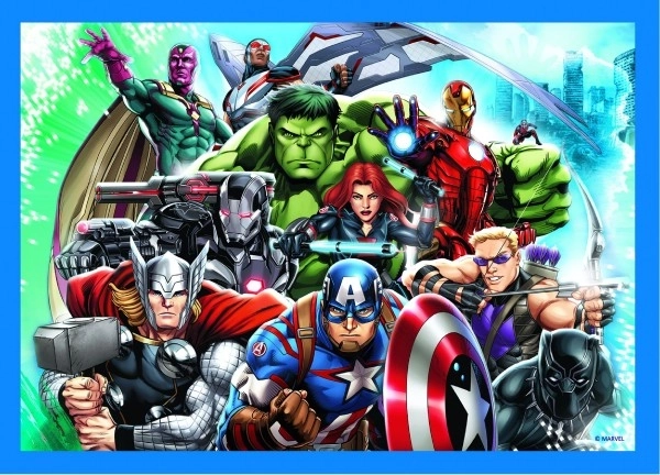 Coraggiosi Avengers | Puzzle 4 in 1 | Trefl