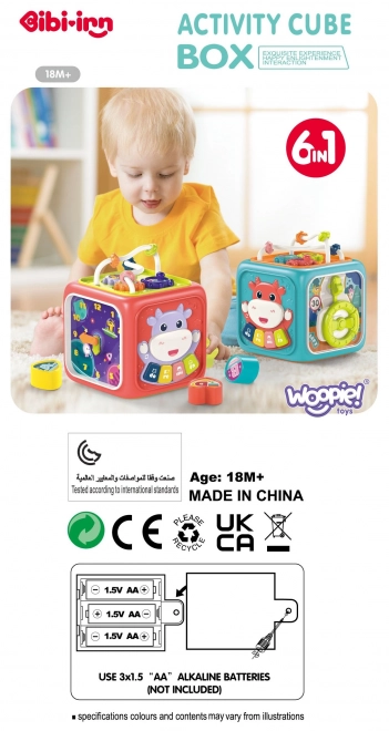 WOOPIE Gioco di abilità Martello Talpa con Corda Polpo Verde 2 in 1