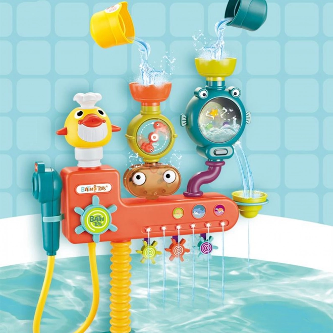 Gioco da bagno con mulinello e tazze traboccanti woopie baby