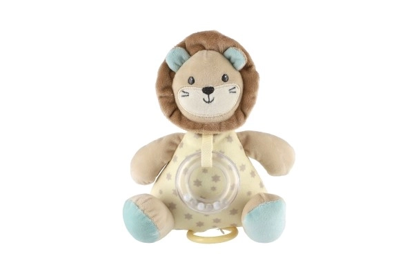 Lev Lion Giocattolo con Carillon e Sonaglio in Peluche