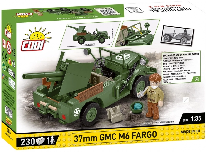 Modello di carro armato storico M6 Fargo