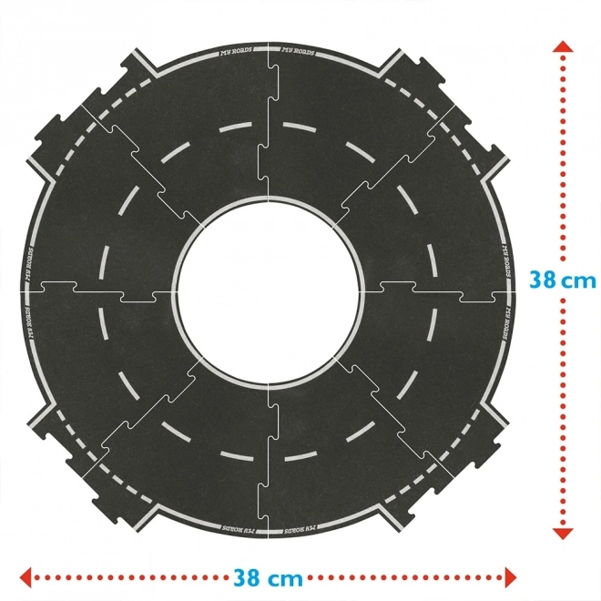 Strada circolare in legno ecologico MyRoads