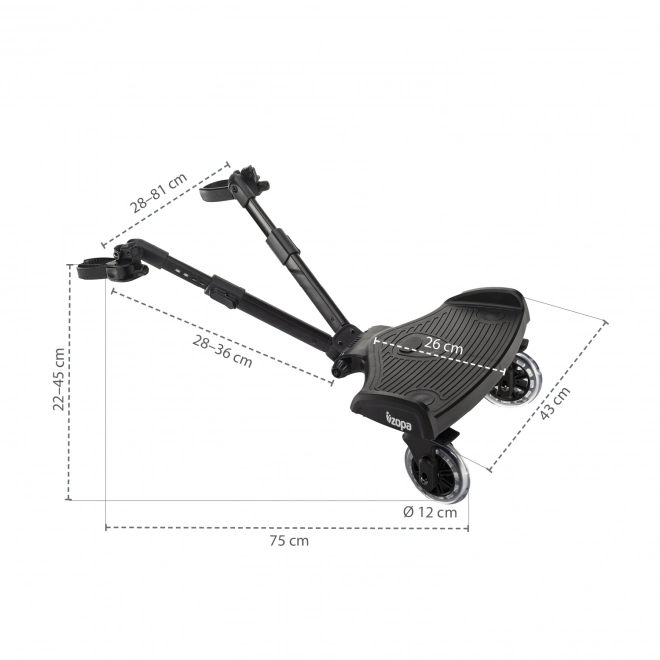 Pedana per Passeggino Segboard 2, Nera