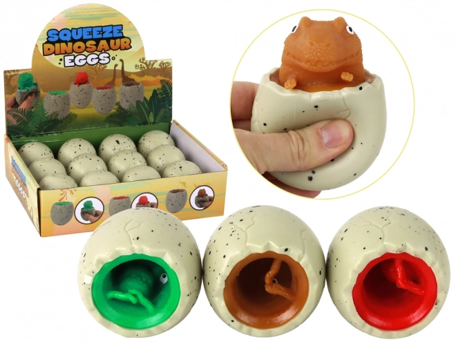 Giocattolo Antistress Uovo con Dinosauro Squishy