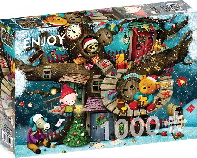 Puzzle Divertenti Natale Fiabesco 1000 Pezzi