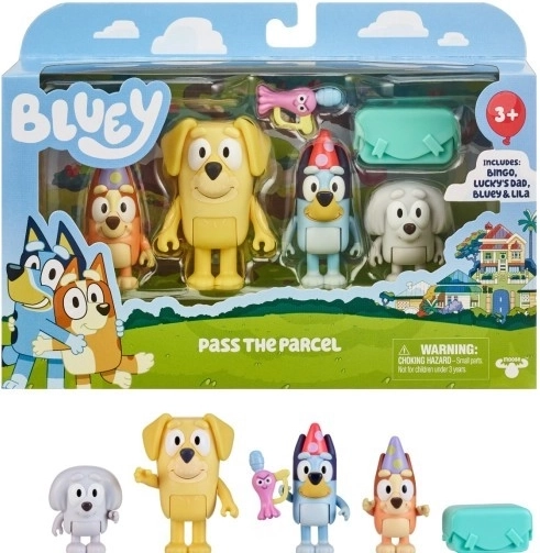 Set di figurine Bluey 4-pack
