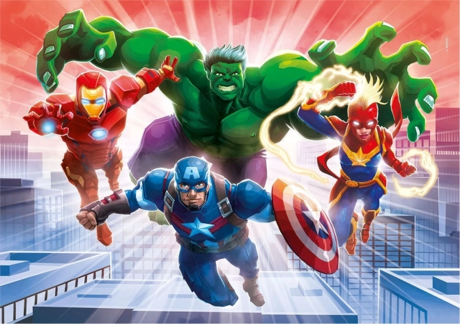 Puzzle fluorescente Marvel Avengers 104 pezzi