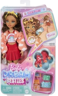 Barbie Dream Besties Teresa sui pattini – bambola alla moda con accessori