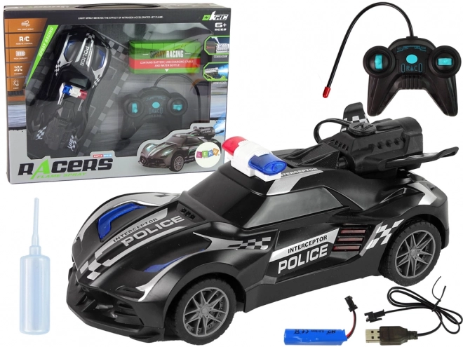 Auto della Polizia R/C Nero Telecomandato