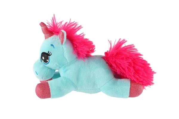 Unicorno Peluche Disteso 18cm