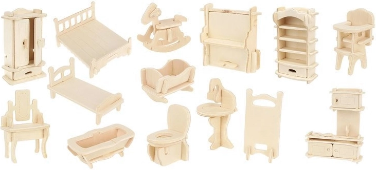 34 pezzi di mobili in legno per l’intera casa