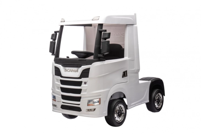 Auto giocattolo a batteria Scania bianco 4x4