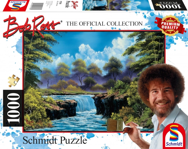 Puzzle Bob Ross: Cascata nel Bosco 1000 Pezzi