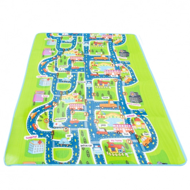 Tappeto gioco pieghevole strada 200x160 cm