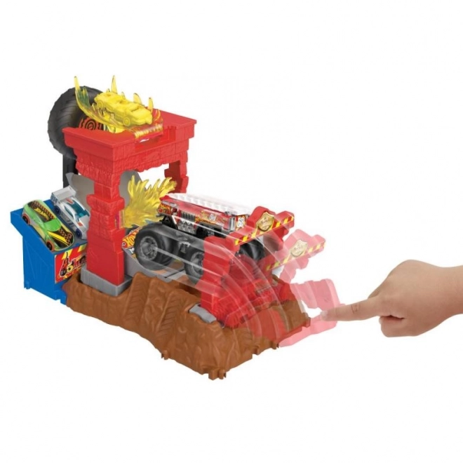 Set da gioco Sfida di Corsa Monster Trucks Arena Hot Wheels