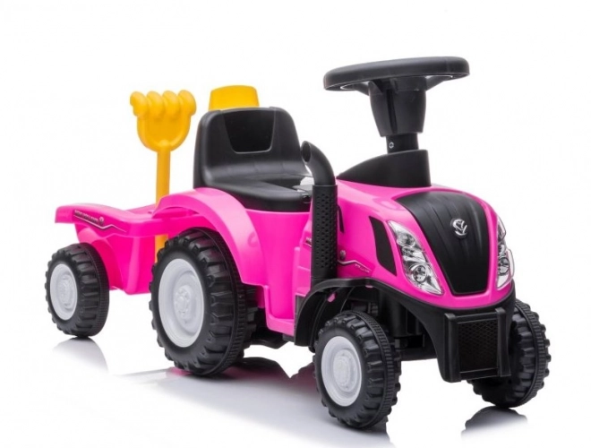 Trattore Cavalcabile Rosa New Holland