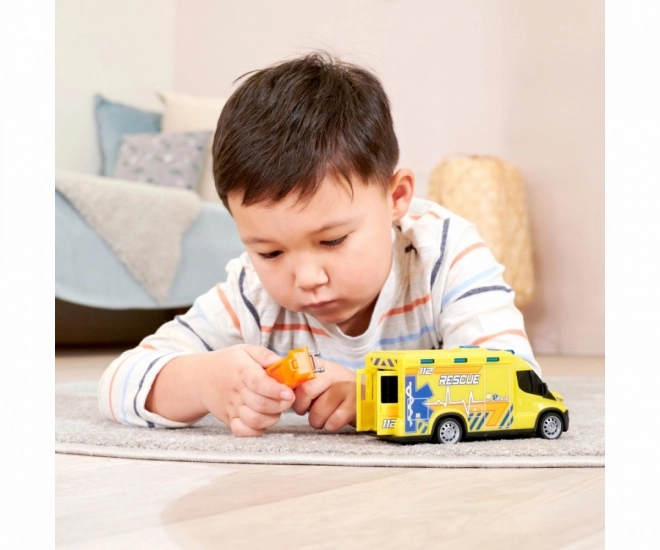 Ambulanza giocattolo Iveco Dickie Toys con luci e suoni