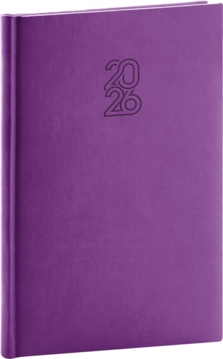 Agenda settimanale NOTIQUE viola 2026, 15 x 21 cm