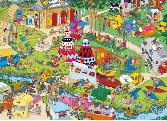 Puzzle Jokesaws Kemp Capers 1000 pezzi di Gibsons