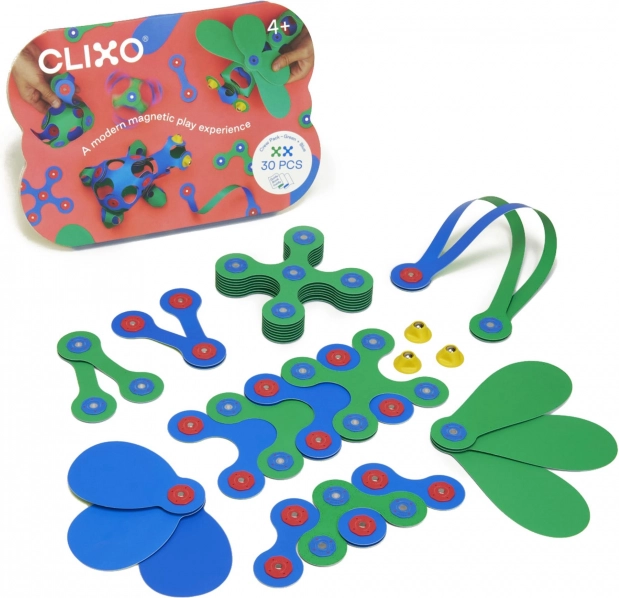 Clixo set magnetico blu e verde