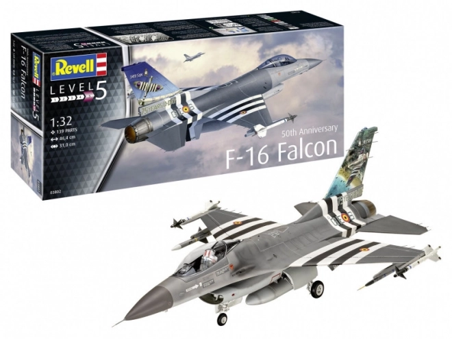 Modello in plastica F-16 Falcon 50° Anniversario 1/32