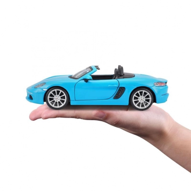 Modello Porsche 718 Boxster Scala 1:24 Blu