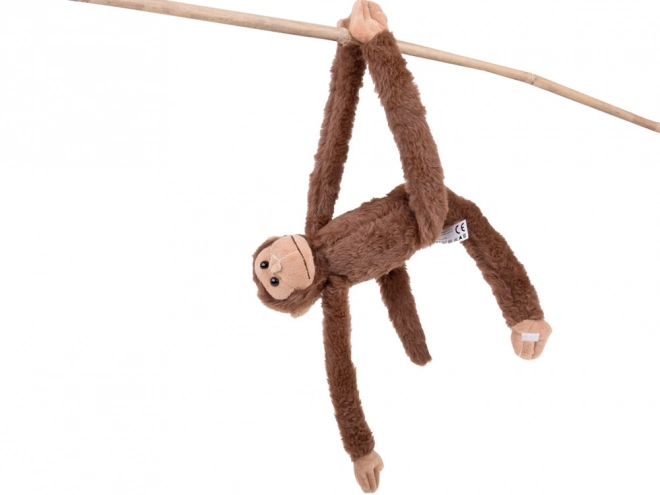Mascotte di scimmia appesa marrone 40 cm