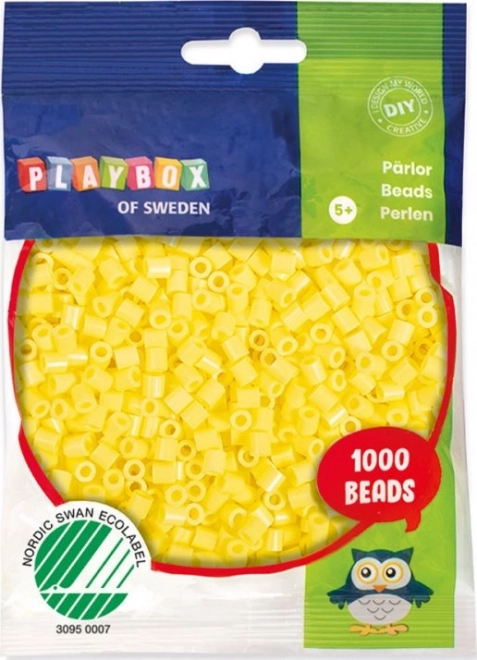 Perline da stirare PLAYBOX pastello - giallo 1000 pezzi