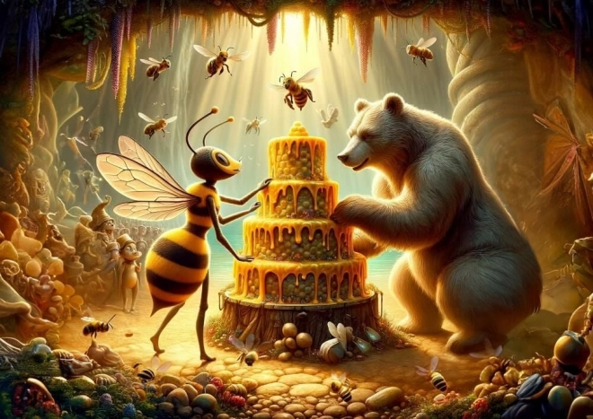 Puzzle Torta al Miele - 100 pezzi