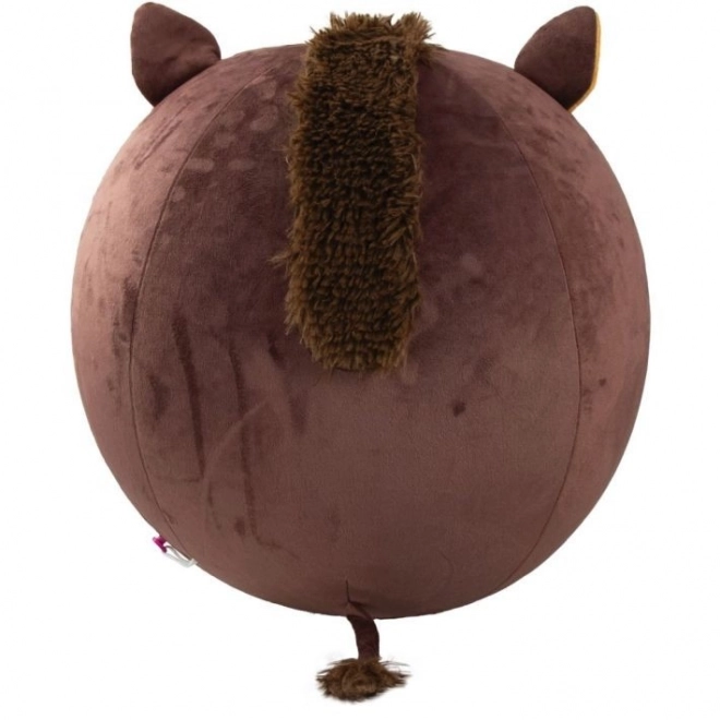 Grande Peluche Gonfiabile XXL Cavallino Marrone