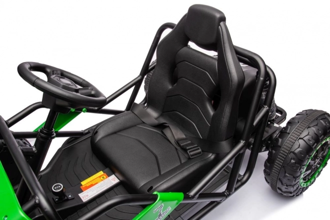 Auto elettrica per bambini Buggy Verde 24V