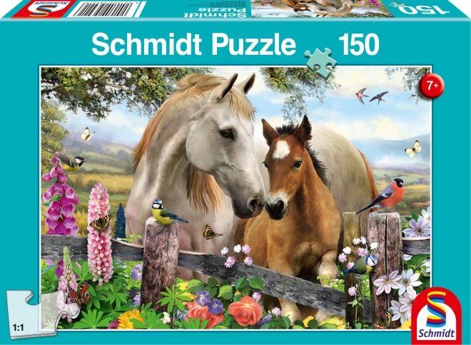 Puzzle Cavalla e Puledro 150 Pezzi