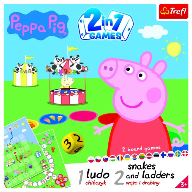 Gioco 2 in 1 con Peppa Pig: Scale e Serpenti