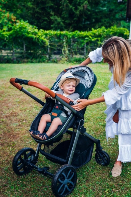 Passeggino combinato MoMi 2 in 1 verde