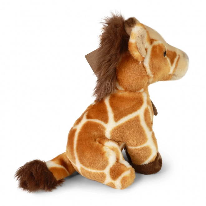 Giraffa di peluche seduta eco-friendly 18 cm