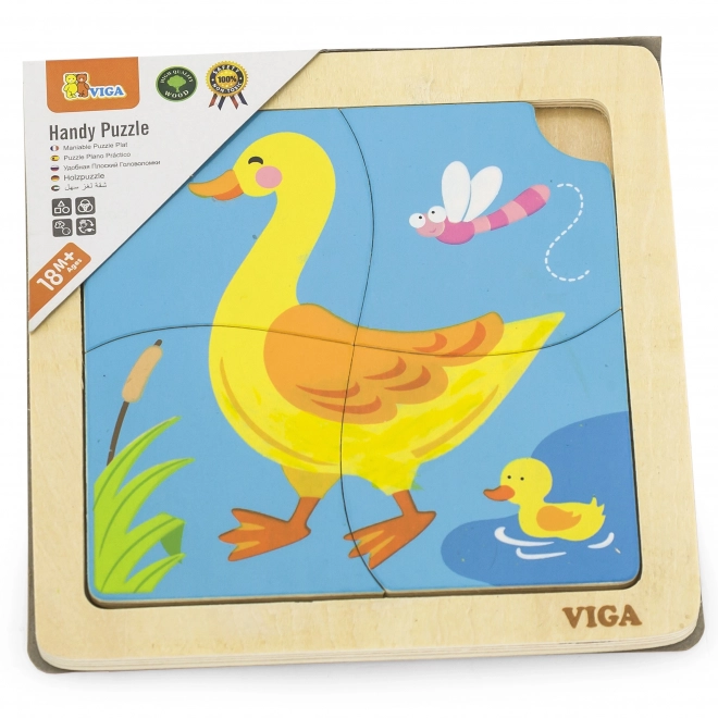 Puzzle in legno per bambini Anatroccolo