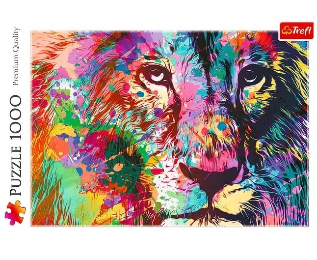 Puzzle Leone Colorato 1000 Pezzi