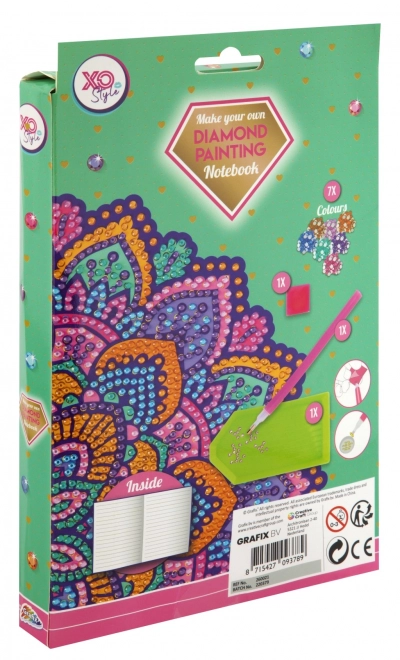 Blocchi da colorare con diamanti Mandala A5