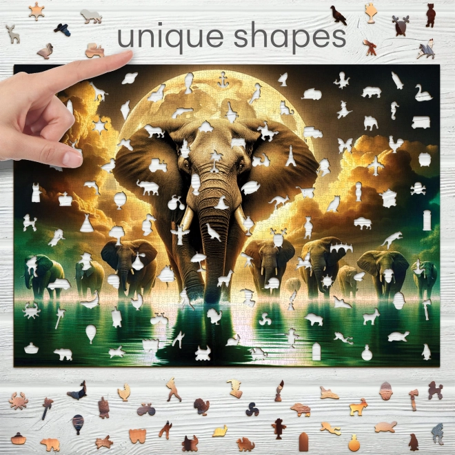 Puzzle in legno Sogni d'elefante 2000 pezzi