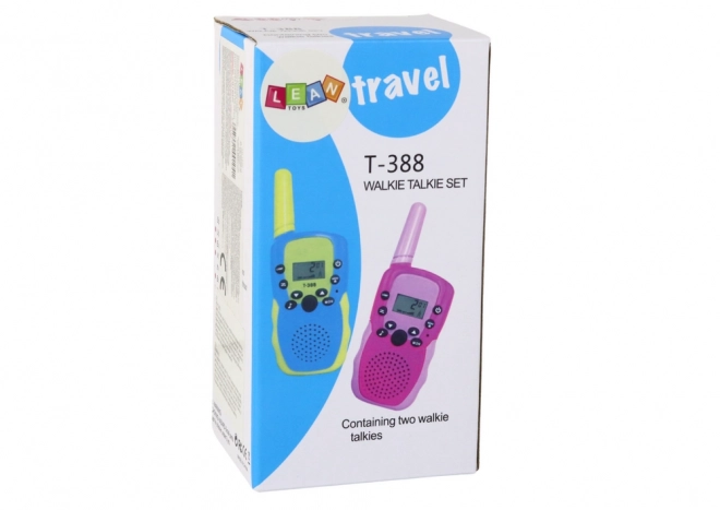Walkie Talkie rosa con raggio d'azione di 3km per bambini