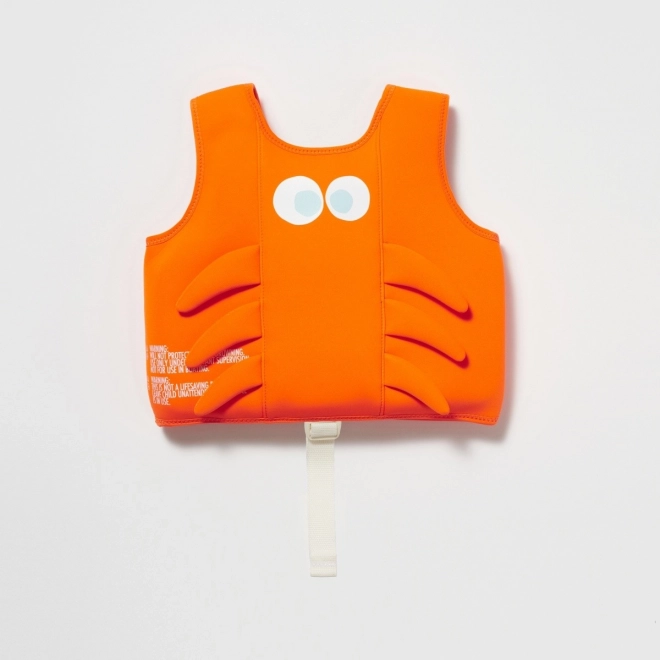 Giubbotto da nuoto per bambini Sonny the Sea Creature neon arancione