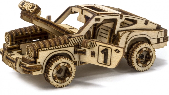 Puzzle 3D in legno - Modello auto da rally