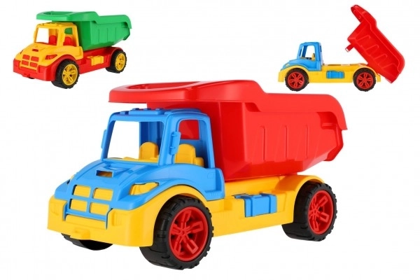 Grande Camion Ribaltabile Rosso-Verde per Bambini