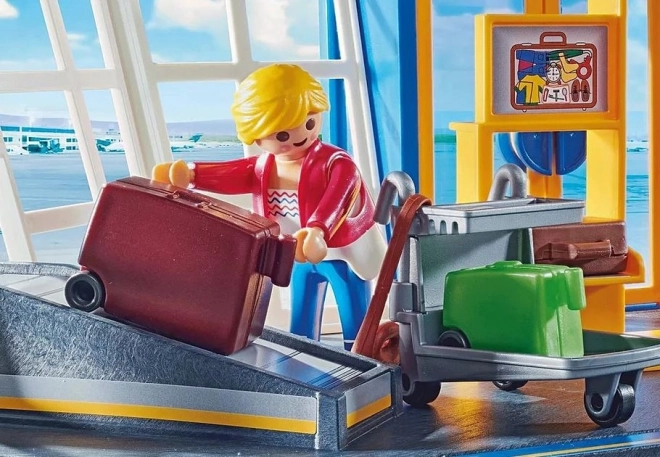 set di figurine City Action aeroporto con aereo