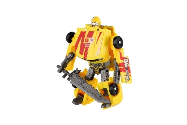 Trasformatore Auto Robot Giallo