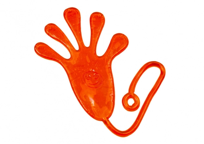 Mano Appiccicosa Elastica Slime Arancione