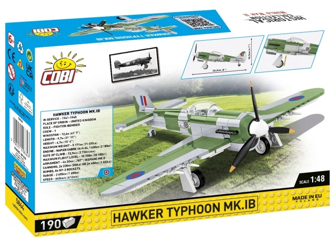 Modello di costruzione Hawker Typhoon Mk.1B