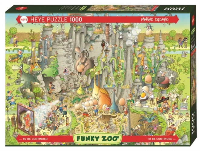 Puzzle Heye ZOO Pazza: Giurassico Esposizione 1000 Pezzi