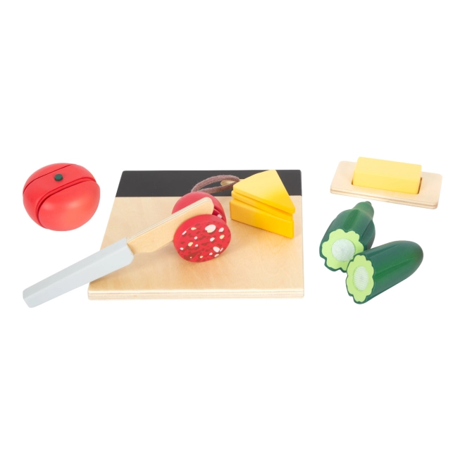Tagliere con lavagnetta per gessetti